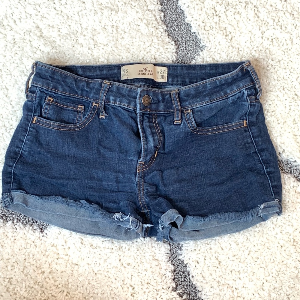 Hollister. Blue jean shorts. Size 5s.